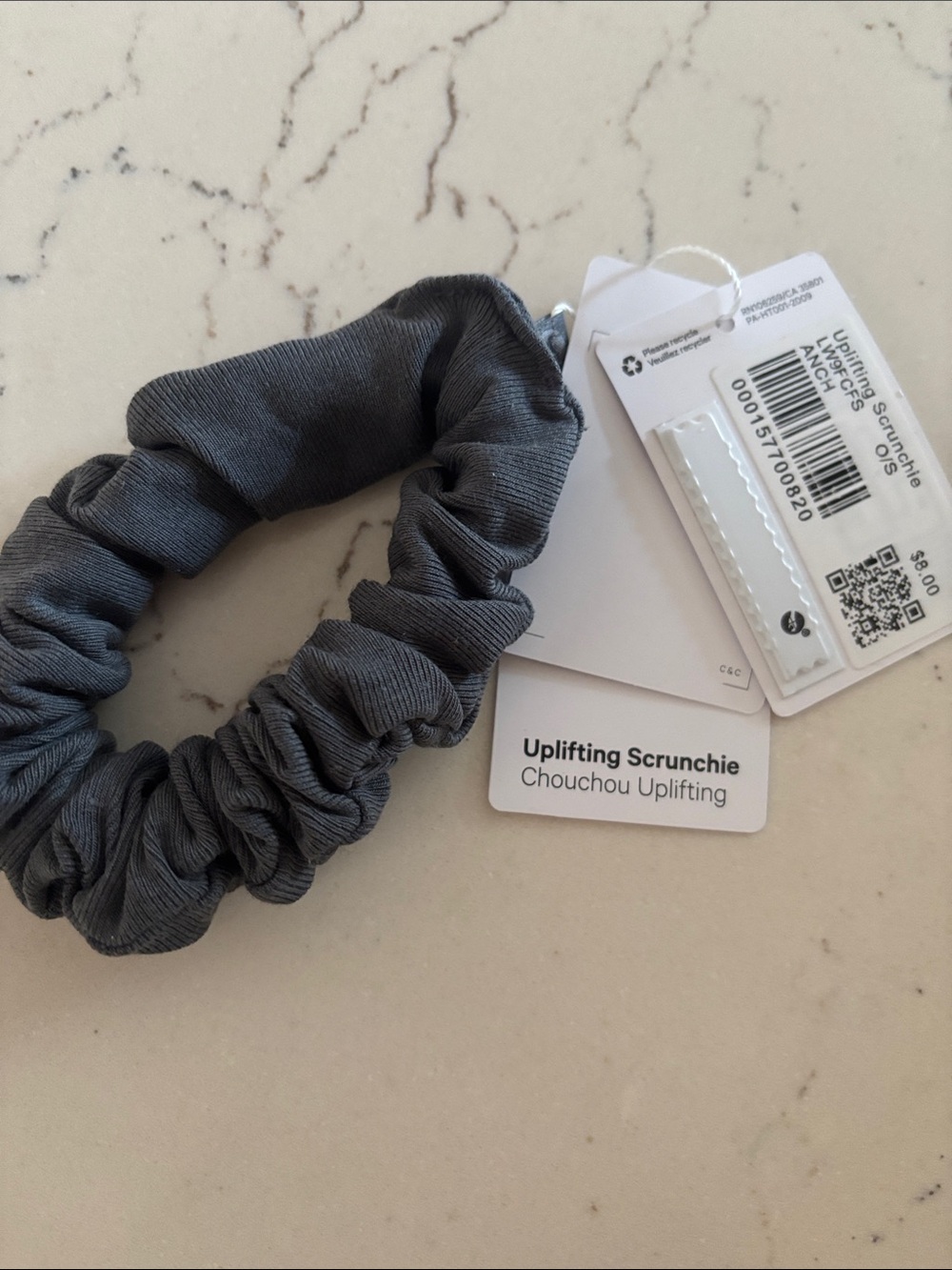 lululemon athletica Uplifting Scrunchie in Anchor Blue OS NWT